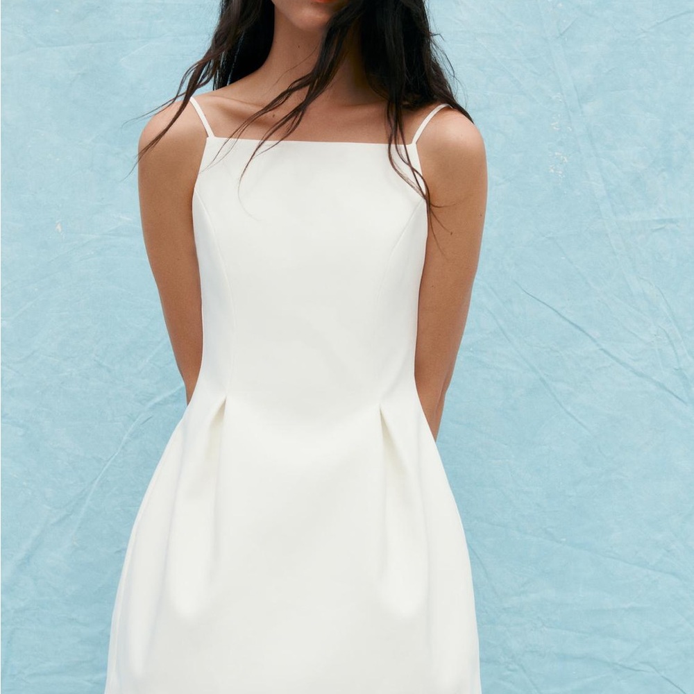 Zara Strapless White Dress